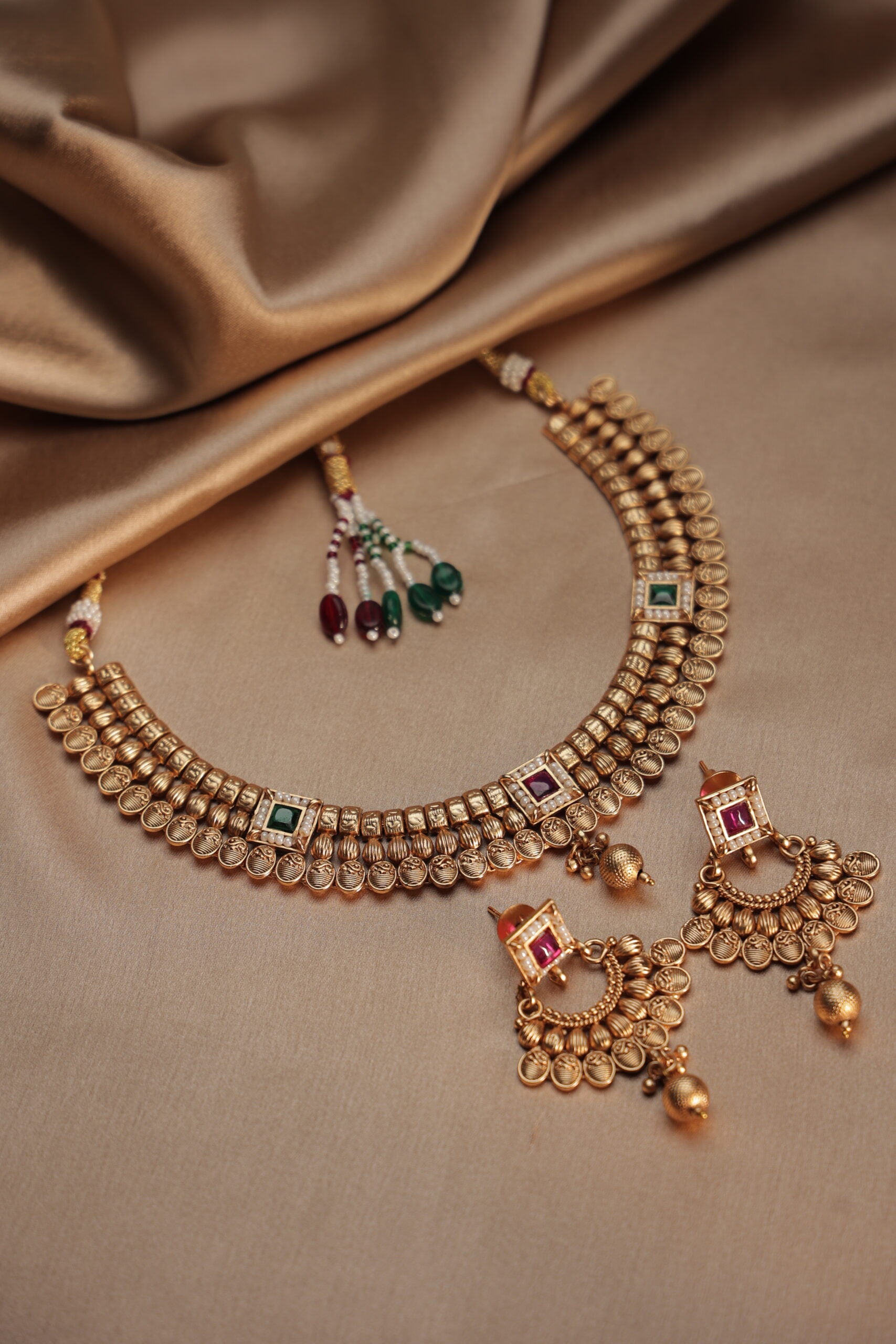 Antique Gold Necklace Set