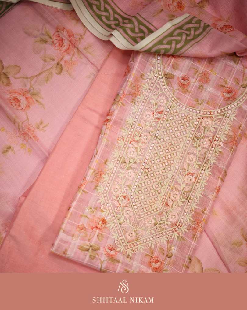 Blush Rose Linen Suit Set