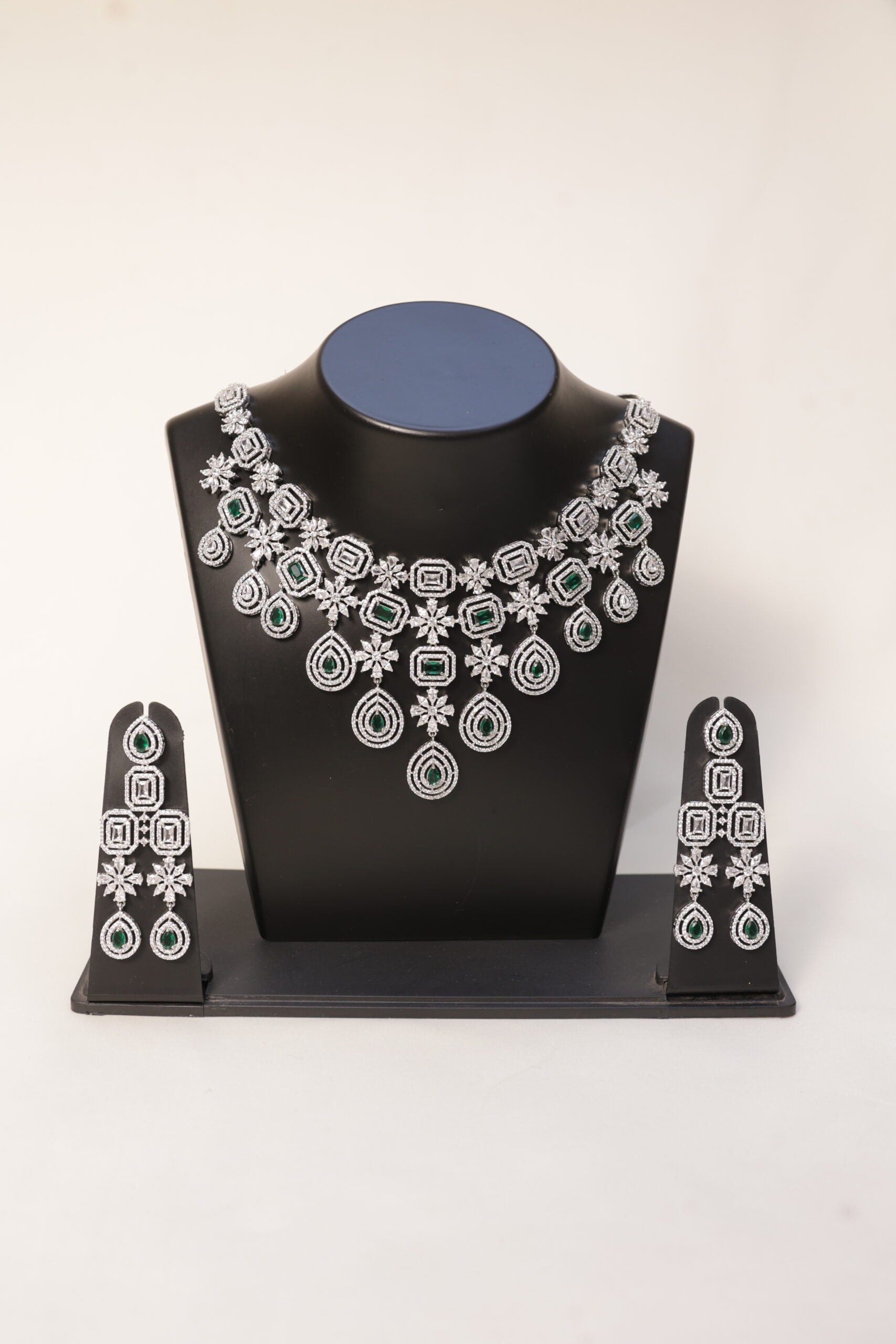 American Diamond Necklace &amp; Earrings