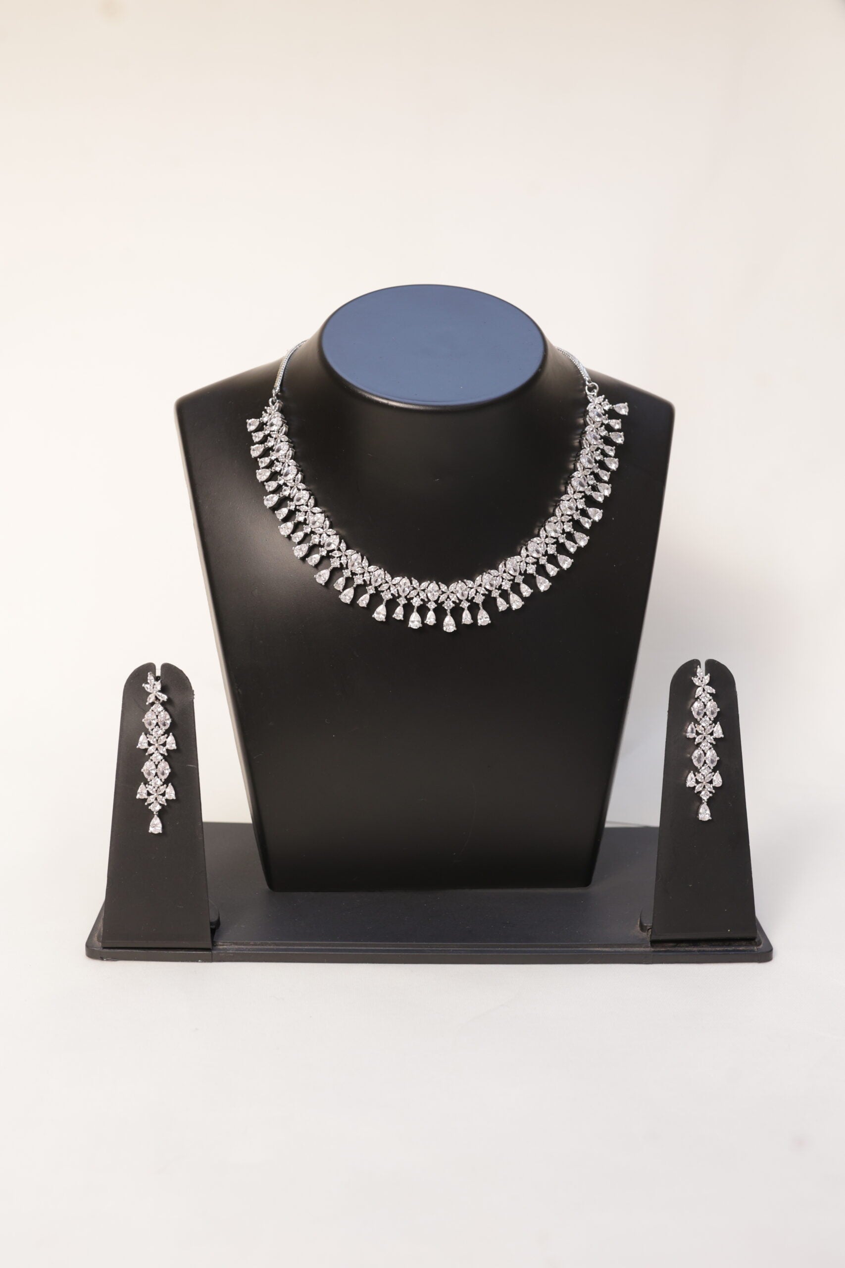 American Diamonds Necklace and Earrings