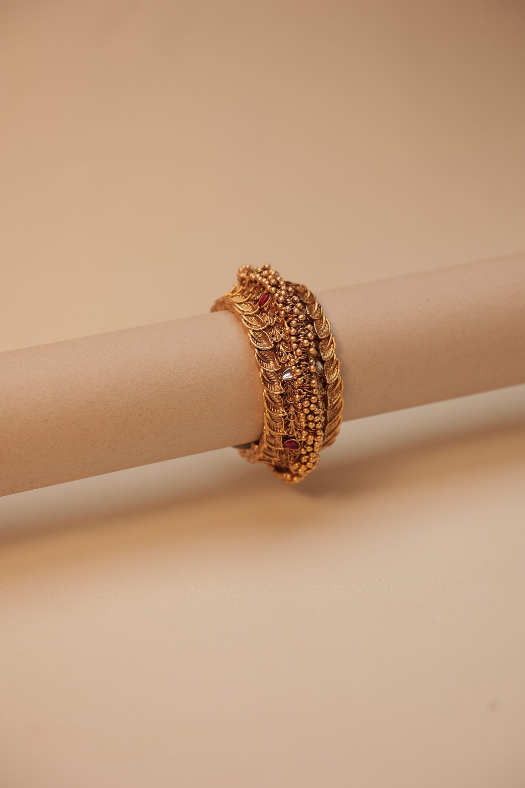 Antique Gold with leaf design